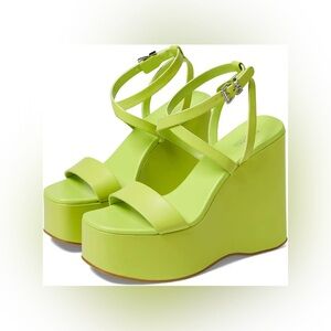 MICHAEL Michael Kors Lime Green Wedges